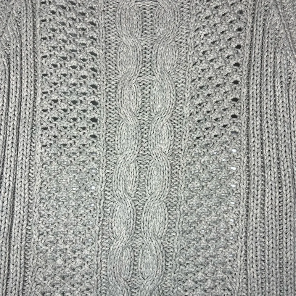 Leo & Nicole Open Front Cable Knit Cardigan Sweater – Size M - Picture 2 of 6